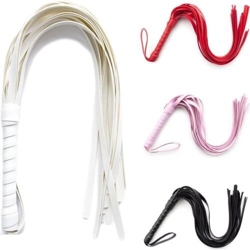 Body Slap Strap Spanking Beat Leather Tassel Whip for Men Women Fetish Slave Adults Games Lash Flog Tool Sex Babydoll Costumes