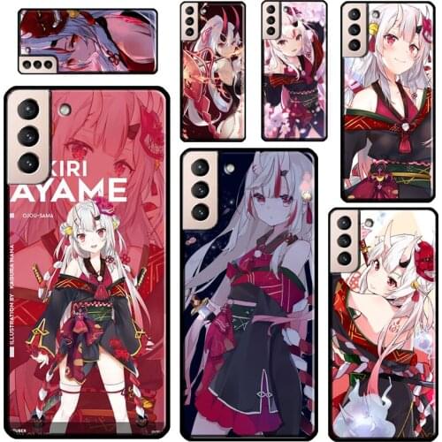 Nakiri Ayame Hololive Anime Case For Samsung Galaxy S21 Ultra S20 FE S8 S9 S10 Plus Note 10 Note 20 Ultra Back Cover