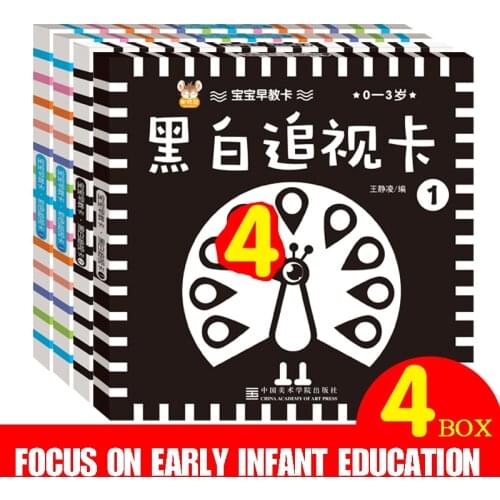 Black And White Card Early Education Baby Visual Flash Card Newborn 0-3 Months 1 Year Old Baby Color Educational Toys