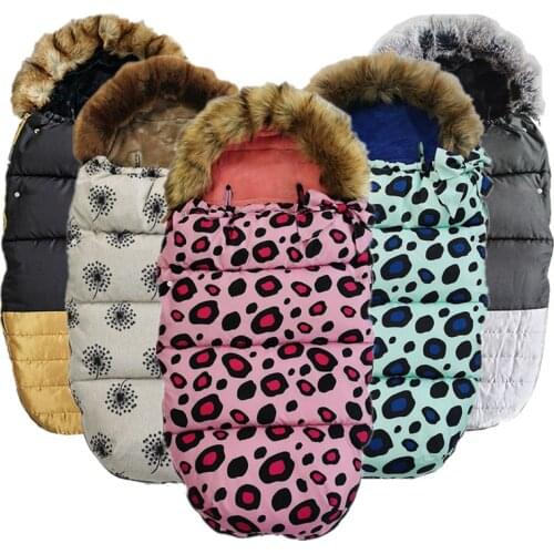 Baby Sleep-Bag Waterproof Stroller Thicken Flannal Sleepsack Infant Sleeping Bags Baby Carriage Newborn Footmuff Dwq922