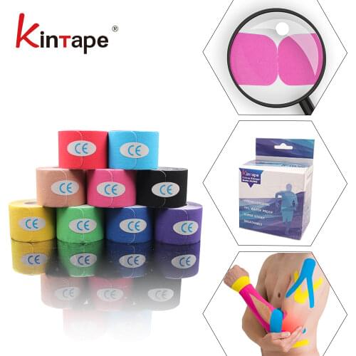 [DL Bulk Price] Pre Cut I Strips Kintape - in Roll 5cm x 25cm 20 pieces Pre Cut Kinesiology tape for Musle I Patch