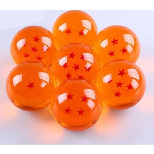 Crystal Balls 4.5CM 7 Stars Set of 7 PCS Balls Complete Set New Classic Action Figures Toys