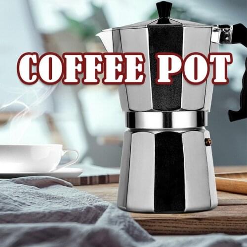 Stainless Steel Coffee Pot Mocha Espresso Latte Percolator Stove Coffee Maker Pot Moka Pots Percolator Drink Tool Latte Stovetop