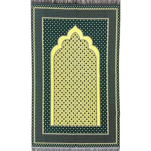 1 pcs Ramadan Muslim Prayer Rug Carpet Mat 66x113cm Polyester Multifunction Quran Islamic Muslim Eid Mubarak Islamic praying Mat