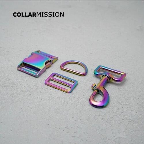 Metal buckle+adjust buckle+D ring+metal dog clasp/set)30mm plated metal buckle dog collar parts 8 kinds