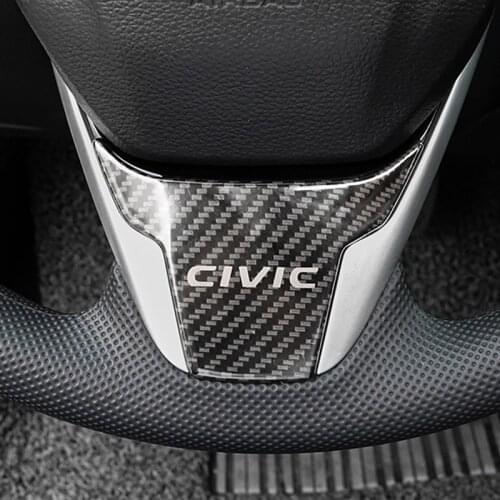 Car Steering Wheel Trim Decal Sequin Sticker for Honda Civic 2016 2017 2018 2019 2020 2021 Honda Civic 10th Gen Accessories