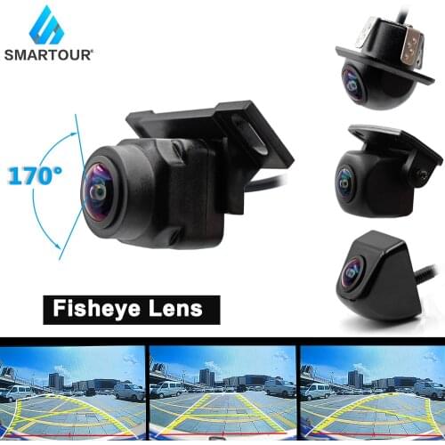 170° Fisheye Lens Intelligent Universal Vehicle Backup Camera Car Rear View Reverse Trajectory Camera with Dynamic Guide Line