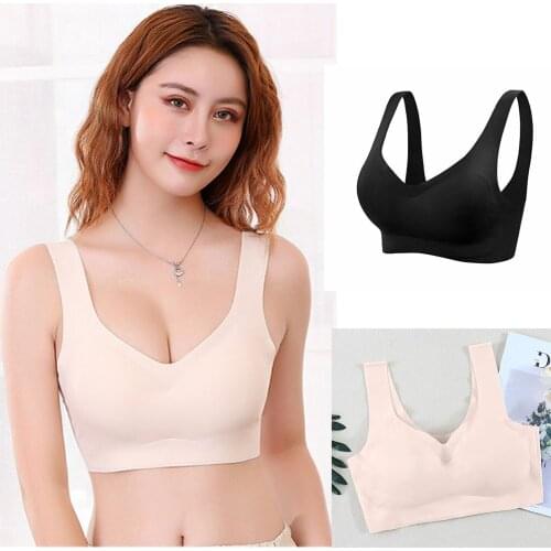Solid Seamless Sports Style Bras Crop Top Vest Comfort Stretch Shapewear Bra spandex comfortable bra