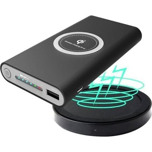 Bevigac Portable 10000mAh DIY Qi Wireless Power Bank Charger Case Box With USB Type C Port No Battery