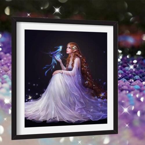 Princess fantasy fairy new arrival DIY Crystal full drill square 5D diamond painting 3D cross stitch kit mosaic round rhinestone