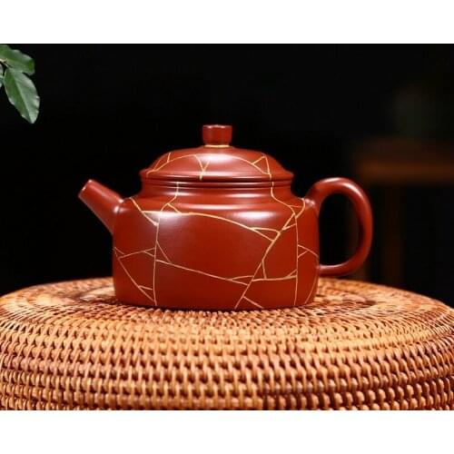 Manufacturers selling yixing special masters all hand recommended dahongpao colour clock teapot tea set