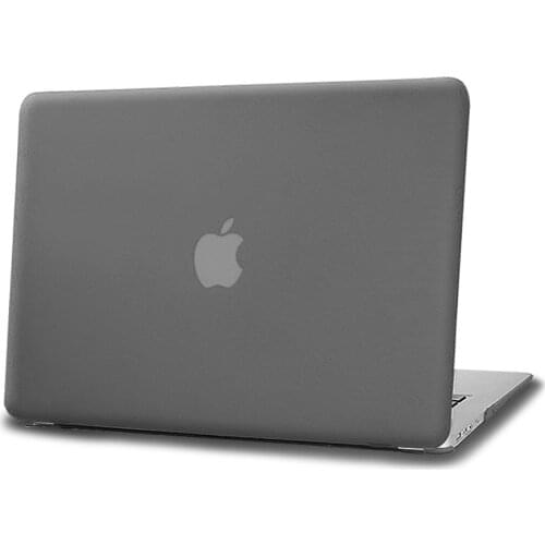 For Apple Macbook Air 11/13/MacBook Pro 13/15/Macbook 12 inch Rubberized Hard Cover Case Matte Gray Laptop Protective Shell