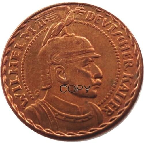 PRUSSIA (German S.) 10 Mark 1913 Proof - Bronze - PATTERN - Wilhelm II Copy Coin