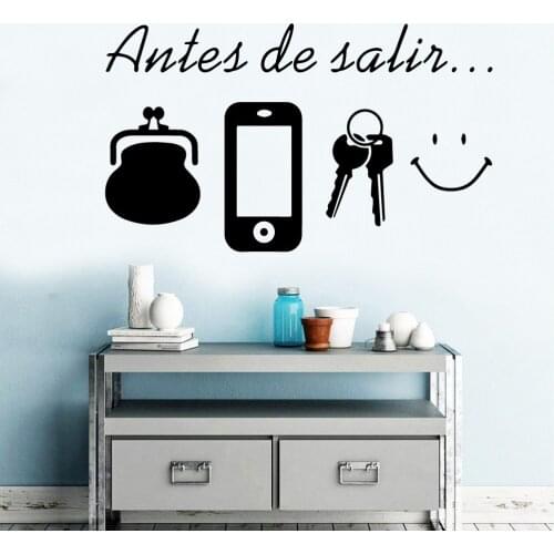 Removable Spanish Sentence Wall Art Decal Wall Stickers Pvc Material For Kids Room Decoration Room Decoration