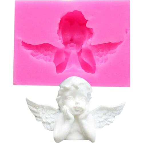 Sugarcraft Newest Angel Frame Silicone Mold Chocolate Gumpaste Mold Fondant Mold Cake Decorating Tools Cake Stencil