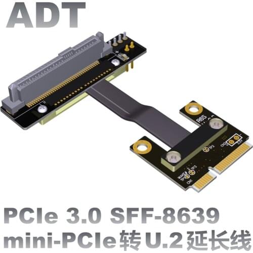 U-2 interface U2 to M2 key a.e. sdf-8639 mini-pcie extension data line mpcie Transfer Extension DaTaCable For U.2 NVME SSD