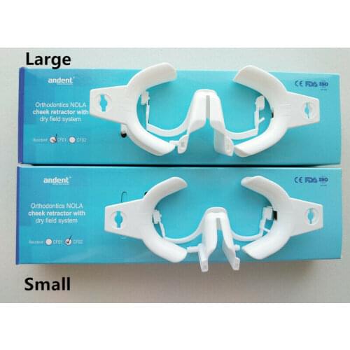 1set Dental White Ortho Nola Dry Field System Cheek Retractor Mouth Opener Large/Small