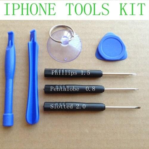 1000set/lot 7 In 1 Repair Tools Screwdrivers Set Kit For Mobile Phone Tablet PC