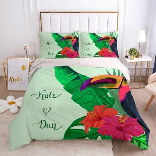 2/3pcs Duvet cover set pillow case Bedding set Queen King Euro Bed linens 220x240 140x200 240x260 Bed set Eastey nordic Light