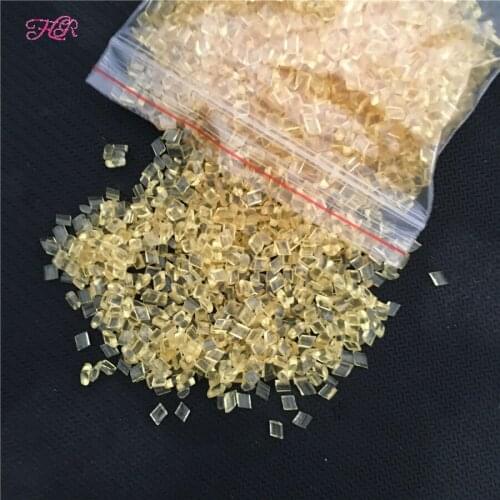 200G per Lot Fusion Keratin Re Bond Granules Beads - # Yellow Clear Pre Tipped Hair Extension Keratin Grain