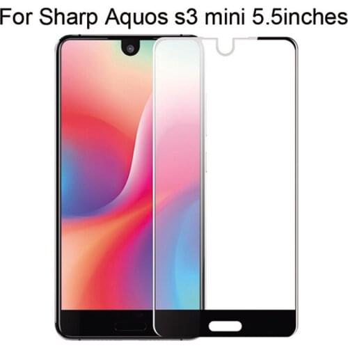 3D Tempered Glass For Sharp Aquos S3 mini Full Cover Protective film Screen Protector For Sharp Aquos S3 mini FS8018