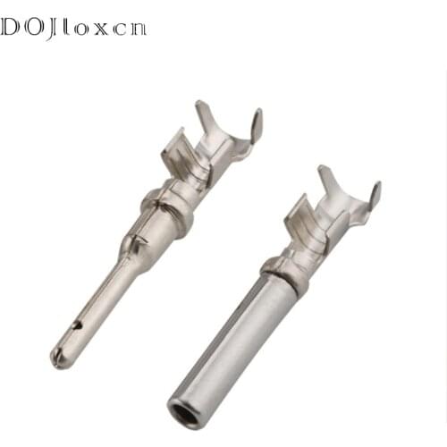 50/100/200/500Pcs DT 1.5 Deutsch Crimp Terminal Male Female Plug Pins 1062-16-0122/1060-16-0122 For VW Audi BMW Engine 14-20 AWG