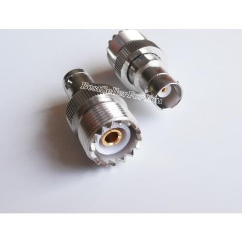 1Pcs UHF SO239 Female SO-239 To BNC Female Jack RF coaxial RF Connector Adapter