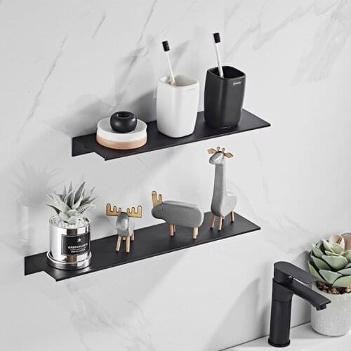 Aluminum Bathroom Shelf Wall Mounted Shampoo Corner Holder Multi-function Durable Kitchen Storage Rack Bathroom Accessories