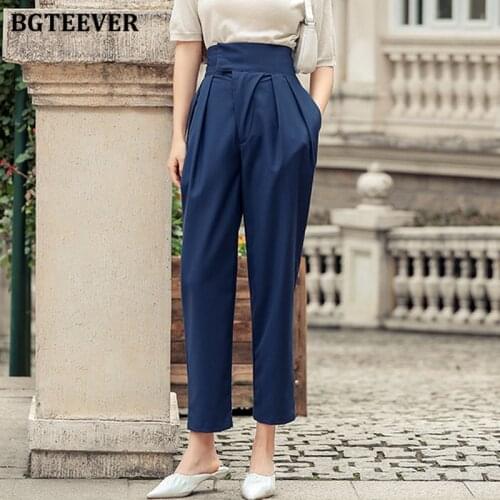 BGTEEVER Women's Trousers Harem Pants