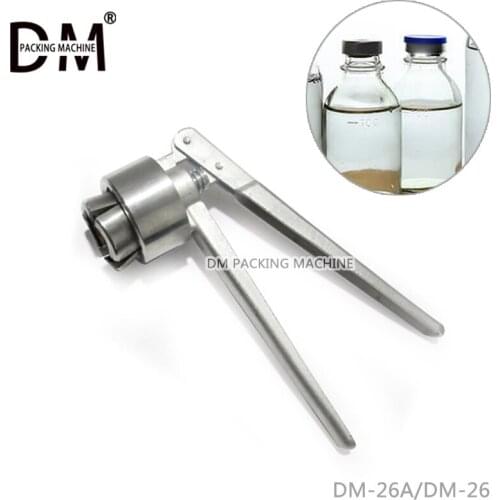 DM 26mm Manual vocational Vial Crimper Stainless Steel Flip Off Caps Hand Sealing Machine