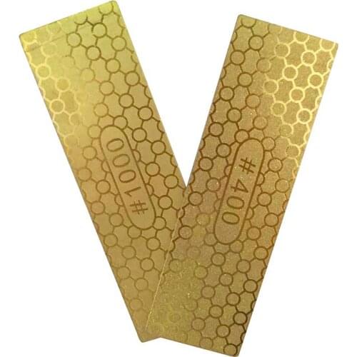 Double Dual Sided Diamond Whetstone Sharpener Cutter Sharpen Stone HT081 400#1000