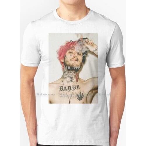 Lil Peep T Shirt 100% Pure Cotton Gbc Music Emo Et Blanc Gothic Lil Peep Rip Black Cool Goth Boy Lil Peep Pics Lil Tracy Logo