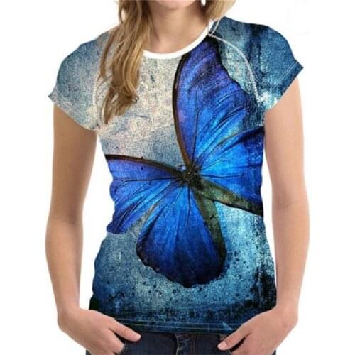 New animal cat 3D printed round neck T-shirt, fun short-sleeved top for ladies, summer pullover, retro style fashion casual clot