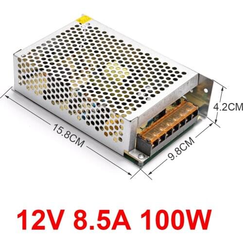 Switching power supply lamp transformer 12v 8.5A 100W LED strip closed circuit TV adapter