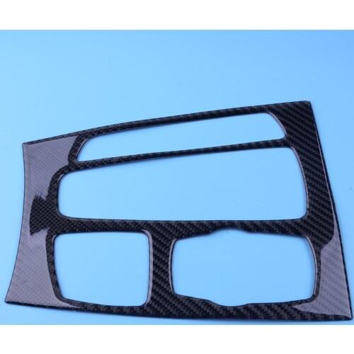 Carbon Fiber Texture Black Gear Shift Box Panel Decoration Cover Trim Frame Fit For BMW X5 X6 F15 F16 2014 2015 2016 2017 2018