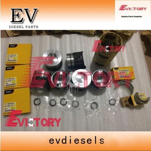EV C6.4 rebuild kit piston + ring + liner + bearing + gasket for cat excavator