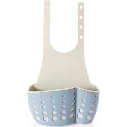 Kitchen Shelving Storage Bag Sponge Holder Hanging Basket Sucker Sink Drain Basket Home Practical Storage Basket