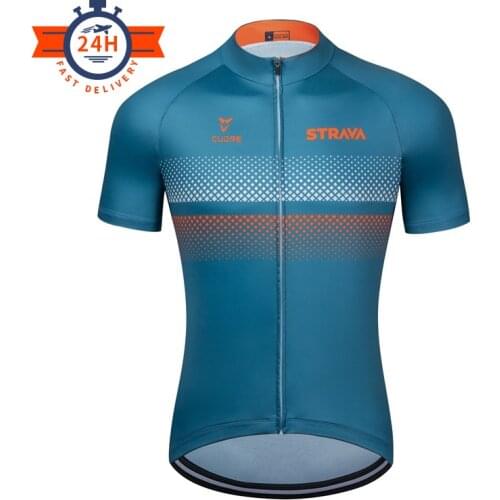 Summer Cycling Jerseys 2021 New STRAVA Mans Mountain Bicycle Clothing Maillot Ropa Ciclismo Racing Bike Clothes Cycling Clothing