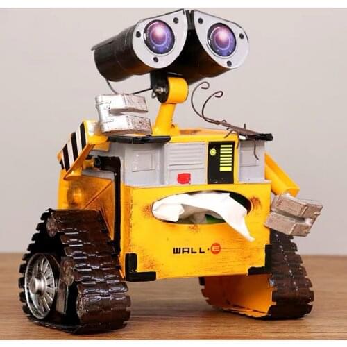 Metal Robot Piggy Bank Tissue Box Childrens Christmas Gifts Montessori Toys Metalen Beeldje Coin Bank Home Decoration
