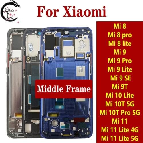 Middle Frame For Xiaomi 9se Mi 9 SE Middle Frame Housing front Cover M1903F2G Phone frame mi9se Replacement Parts AAAAA Quality