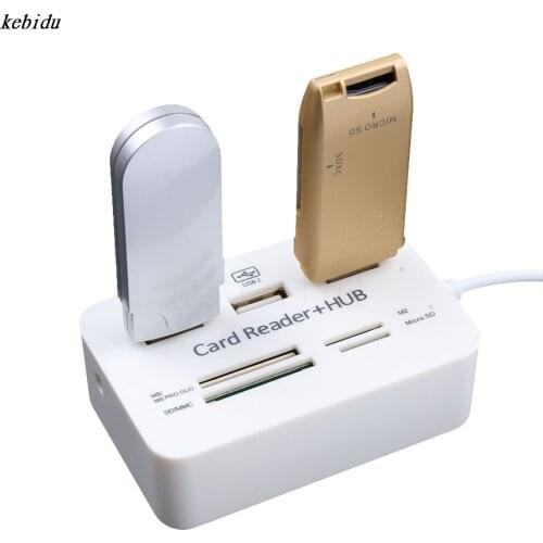 Micro USB Hub Combo 2.0 3 Ports Card Reader High Speed Multi USB Splitter All In One for PC Computer Accessories Notebook Hubs