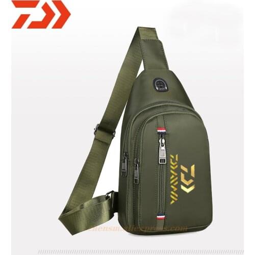 New Man Multi-Function Daiwa Fishing Bags Fish Reel Bag Outdoors Storage Package Leisure High-Capacity Sports Fishing Lure Bag