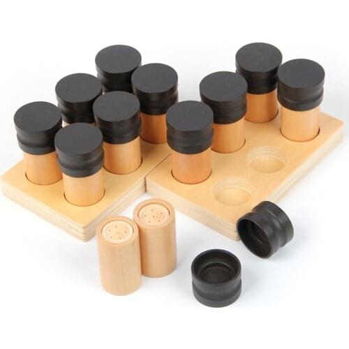 Montessori Educational wooden early development toy olfaction tube eaducation toys