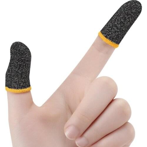 Pubg game Gloves Breathable Sweat Proof Carbon Fiber Mobile Game Finger Sleeves Cots Thumb Protector Tablet Screen Touch Gloves