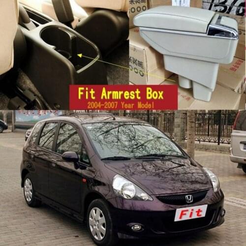For Fit Jazz hatchback armrest box