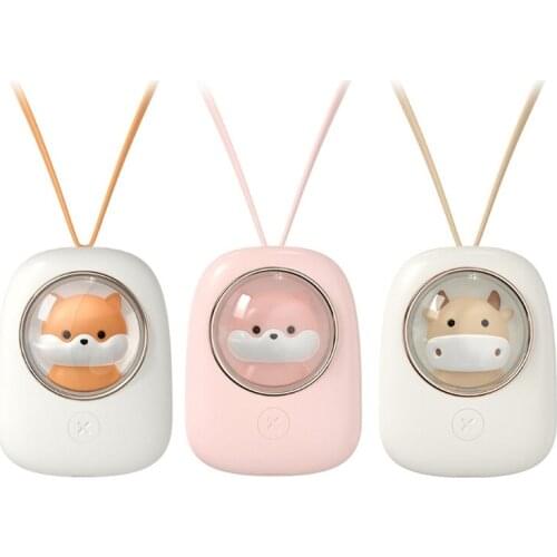 Portable Mini Fan Rechargeable Handheld Fan USB Small Personal Battery Operated Neck Fans Hand-free with Night Light