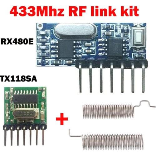 RF Wireless Receiver Module RX480E Transmitter Receiver Module Learning Code 1527 4 Channl For Arduino 433 DIY Kits