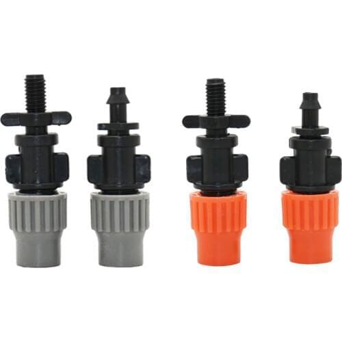 Greenhouse mist sprinkler Nozzle WithThreaded Barb connector adjustable Misting mist water sprayer For Garden Greenhouse 10set