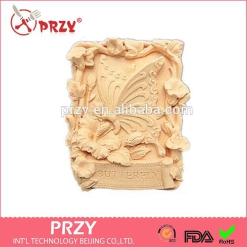 Silicone handmade soap mold s2460 DIY Silicone Garden Butterfly Soap Mold