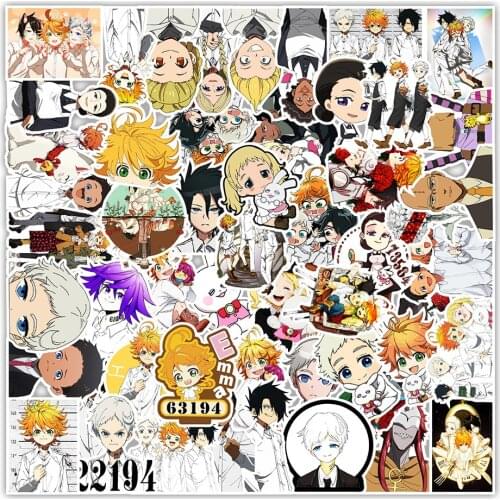 10/30/50PCS Anime The Promised Neverland Stickers Skateboard Laptop Motorcycle Luggage Graffiti Waterproof Kid Sticker Toy